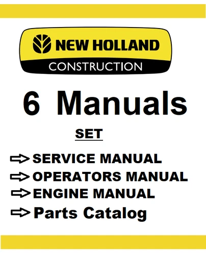 New Holland L225 Skid Steer Manual Service Repair Operator Parts Catalog PDF USB