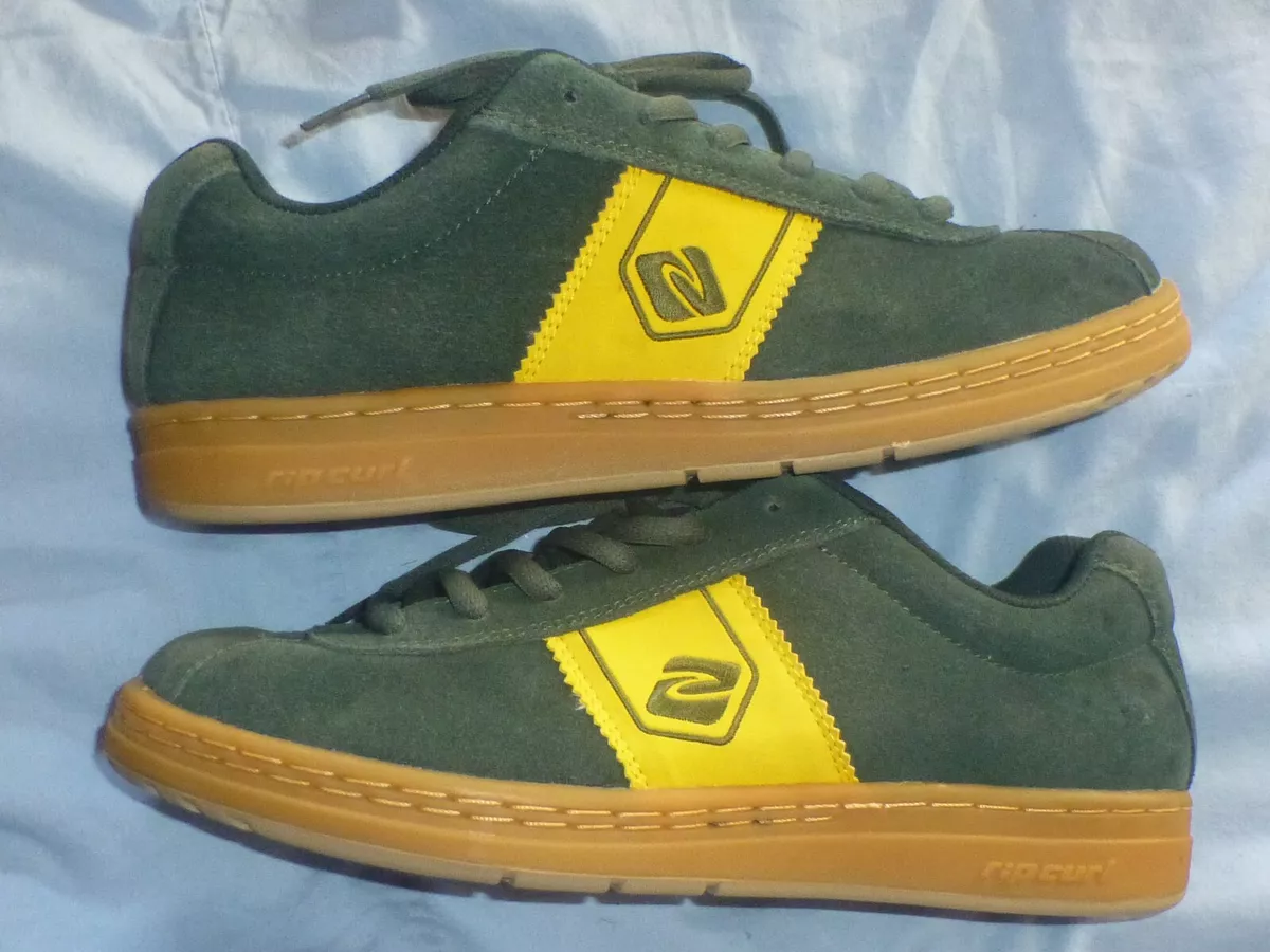 Baskets de skateboard homme neuves 10 5 vintage ann es 90 Rip Curl cuir cuir dai