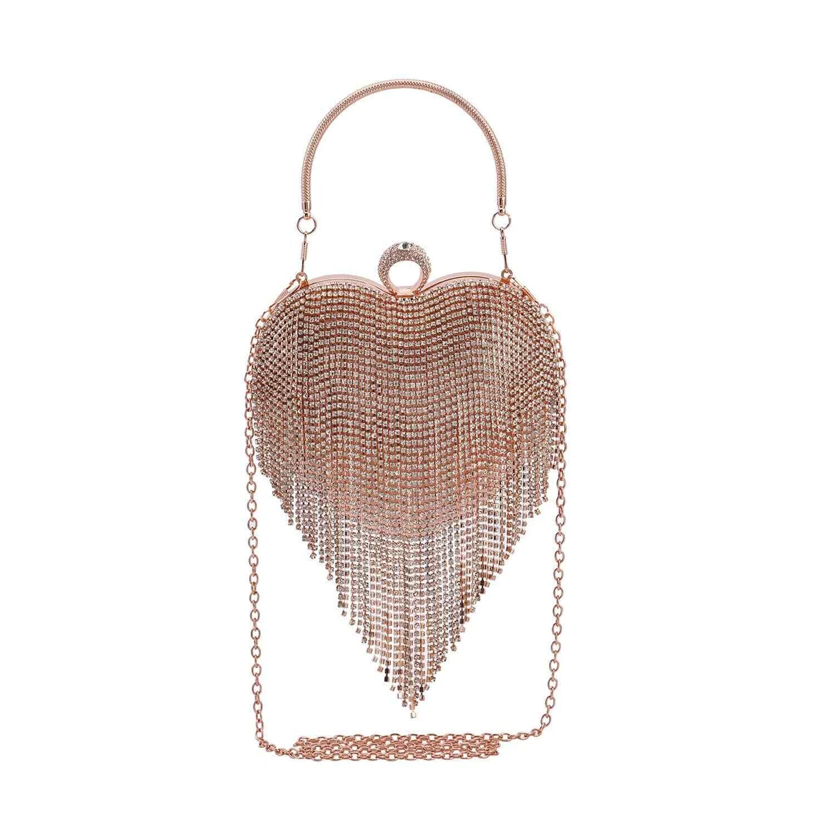 Heart shaped clutch bag hot sale