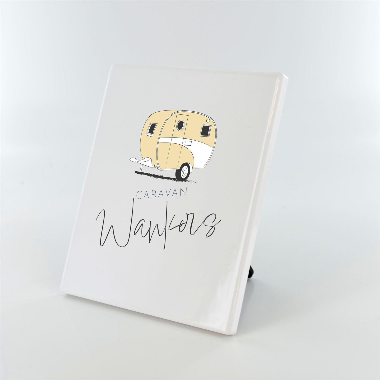 Caravan Wankers Camper Caravan Camping Themed Ceramic Plaque