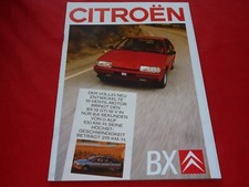 1987 Citroen BX Saloon Breaking RE TRI TRS GTI GTI 16V RD TRD Brochure Brochure
