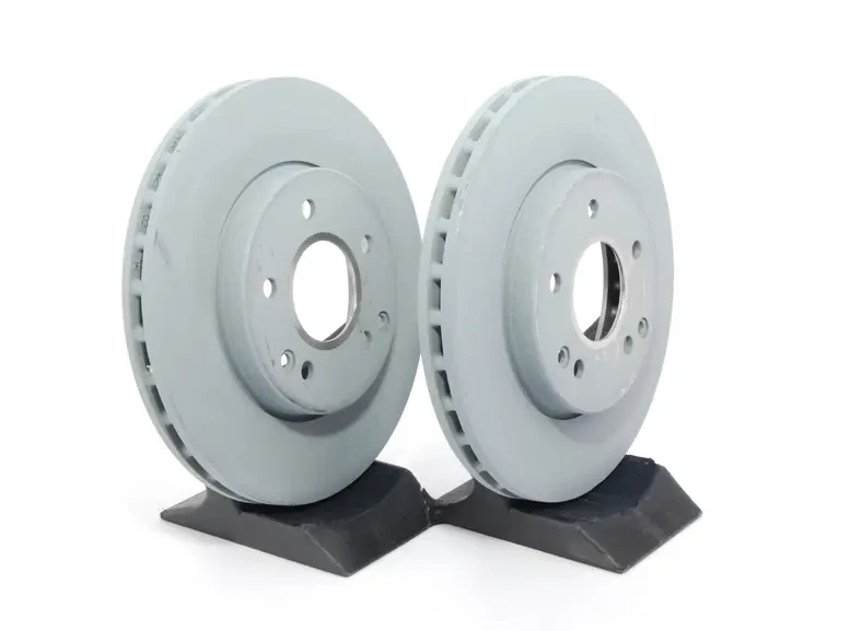 2 rotores de freno de disco delanteros izquierdo y derecho mercedes c230 c240 c280 e300 slk originales Foto 3 de 4