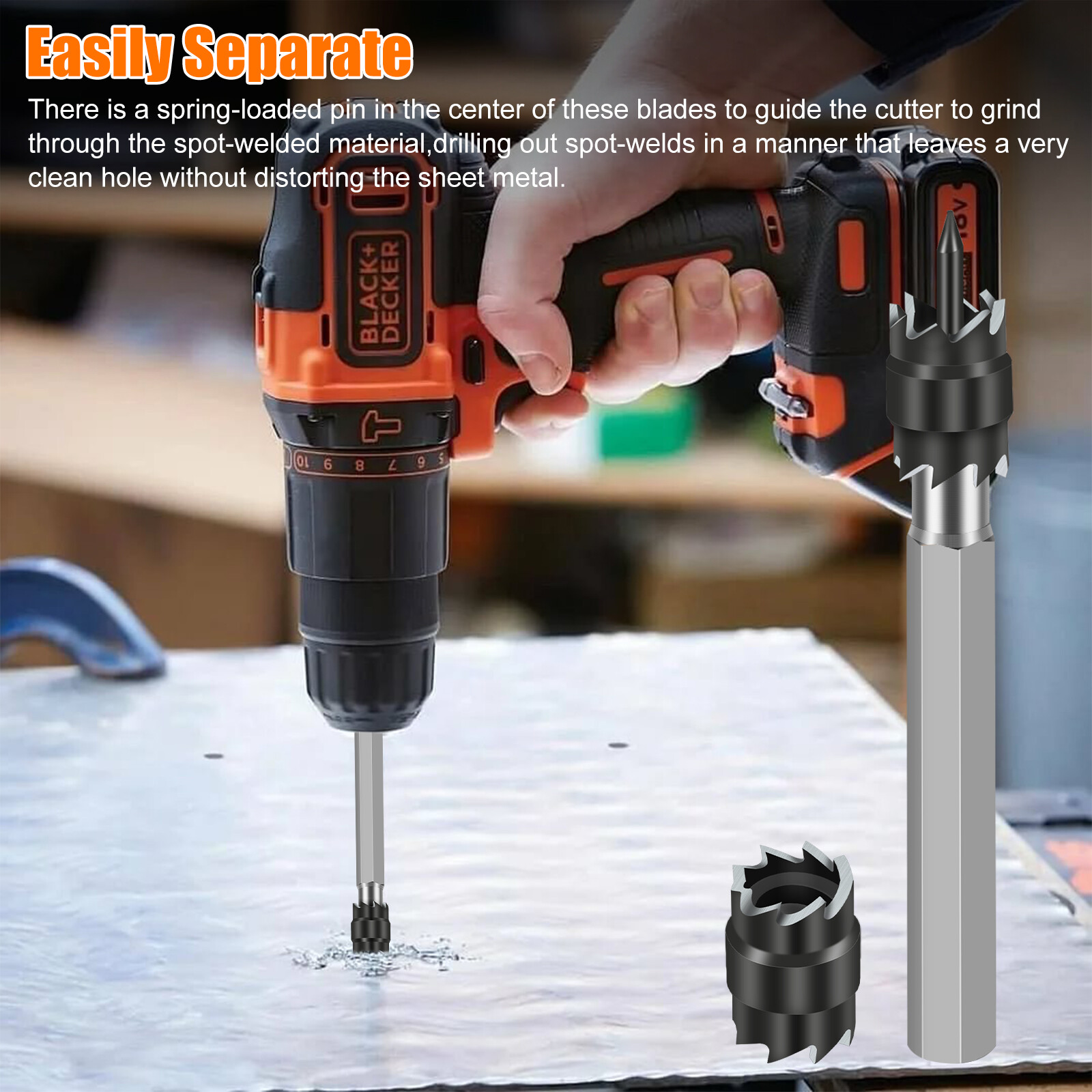 14x 3/8" Spot Weld Double Sided Cutter Remover HSS Drill Bit Welder Cut