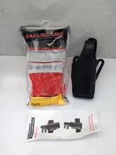 Safariland EDW Leather Belt Holster 519-64-61 for Taser X26 Plain Black RH Right