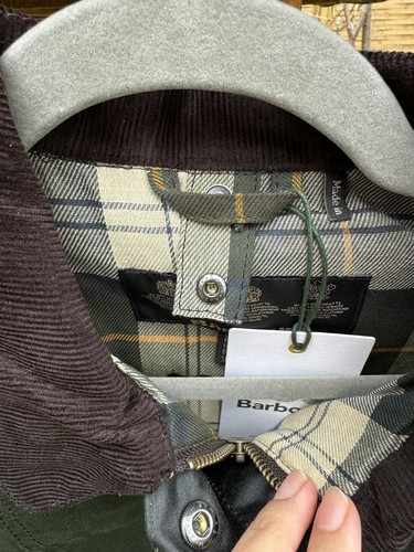Barbour Wachsjacke Beadnell Sage Neu XL - Bild 8 von 14