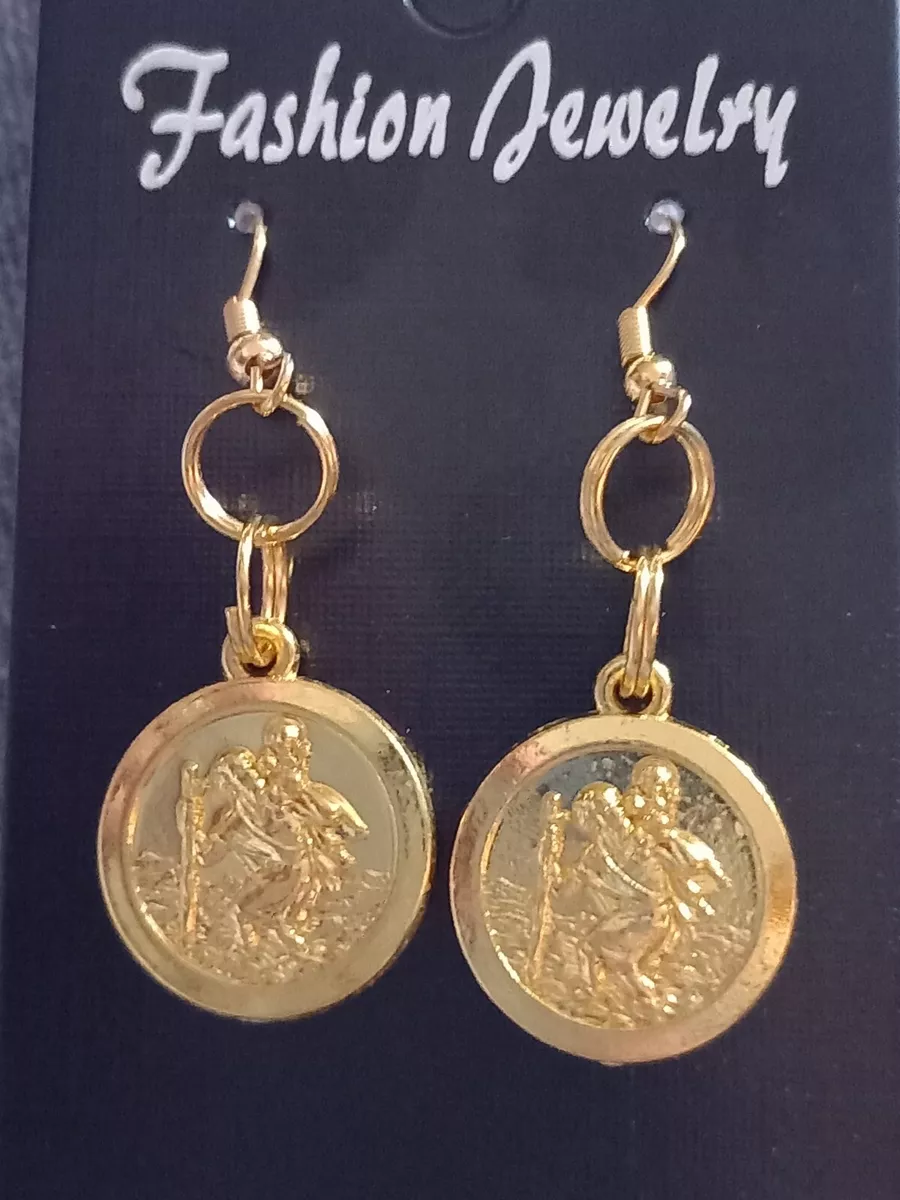 St christopher best sale earrings