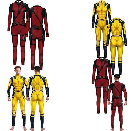 Niño Adulto Wolverine Mono Deadpool Body Disfraz Trajes Vestido Nuevo - Imagen 16 de 32
