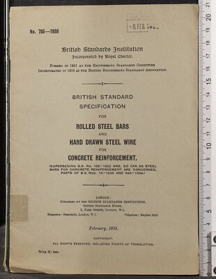 BRITISCHE STANDARDSPEZIFIKATION FÜR GEWALZTE STAHLSTANGEN... AA.VV. BRITISCHER STAND.
