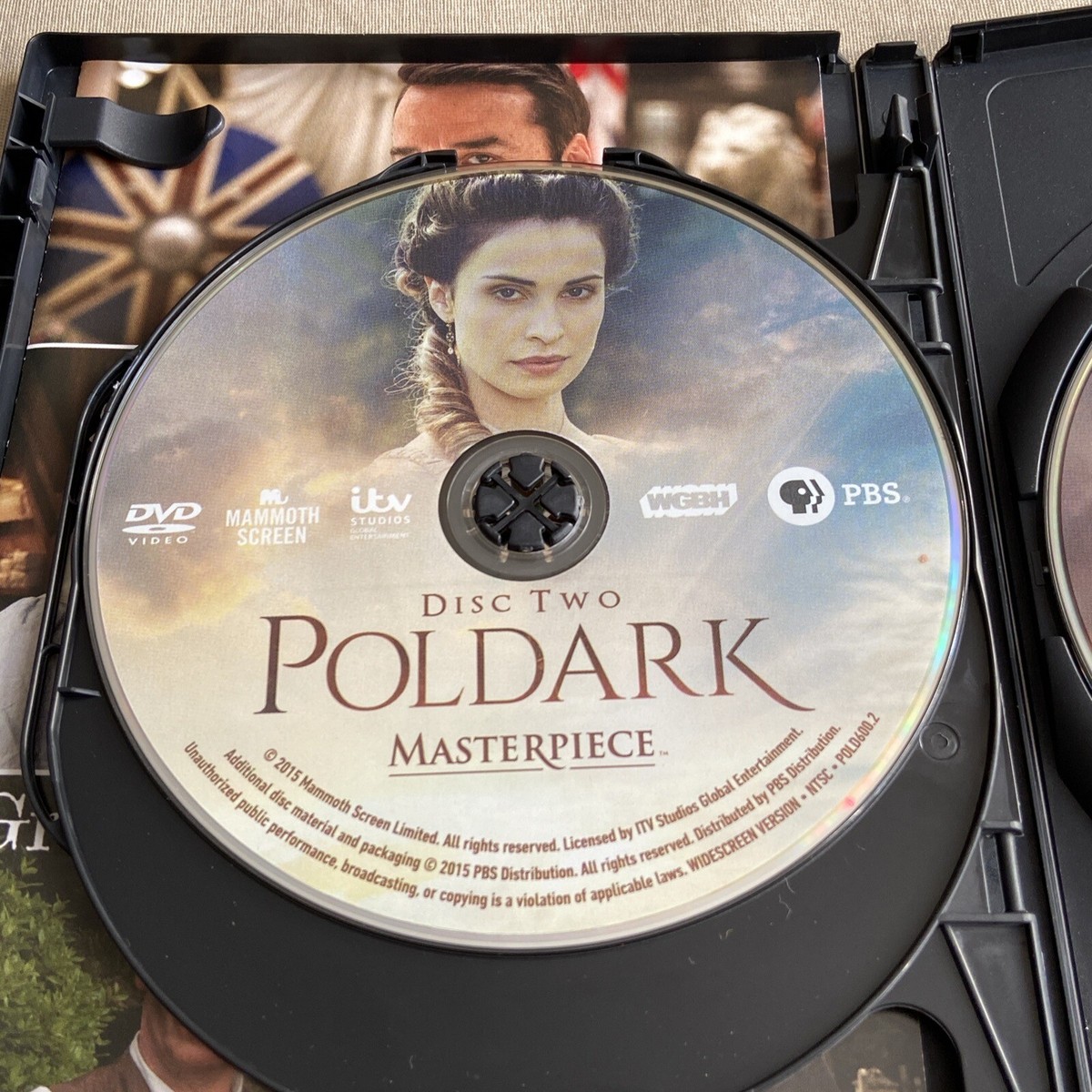 Poldark: Season 1 (DVD 3-Disc 2015) PBS Drama Aidan Turner Eleanor