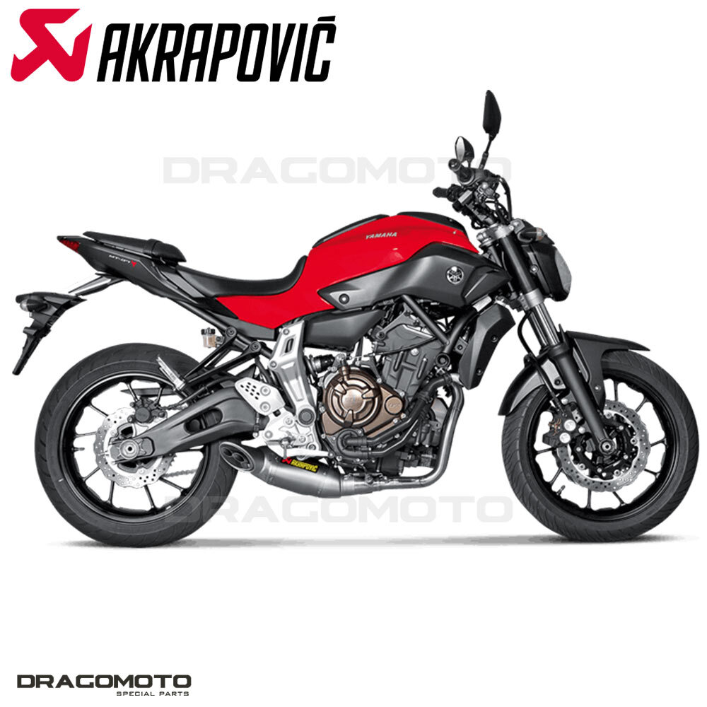 YAMAHA MT-07 2014-2016 Full exhaust AKRAPOVIC S-Y7R1-HAFT | eBay