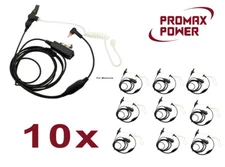 10x Premium 2-Wire Acoustic PTT Earpiece for Motorola Radios SL300 SL3500 SL7550