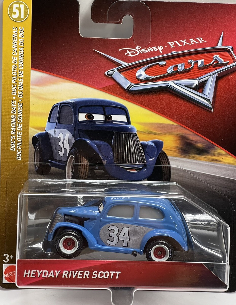 DISNEY PIXAR CARS HEYDAY RIVER SCOTT DOC'S RACING DAYS 2019 NEW 1