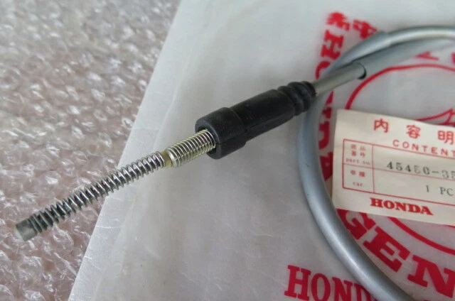 HONDA CB200 CB125S CB200T FRONT BRAKE CABLE DISC 45450-354-700 GENUINE NOS JAPAN Foto 3 de 4