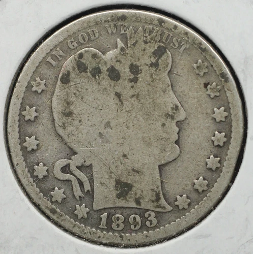 1893 BARBER QUARTER 25C (P0101)