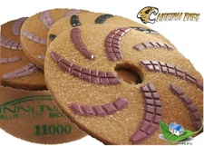 Eco Friendly Stone Polishing Pad Cheetah 20 Inch Set of 5 Steps