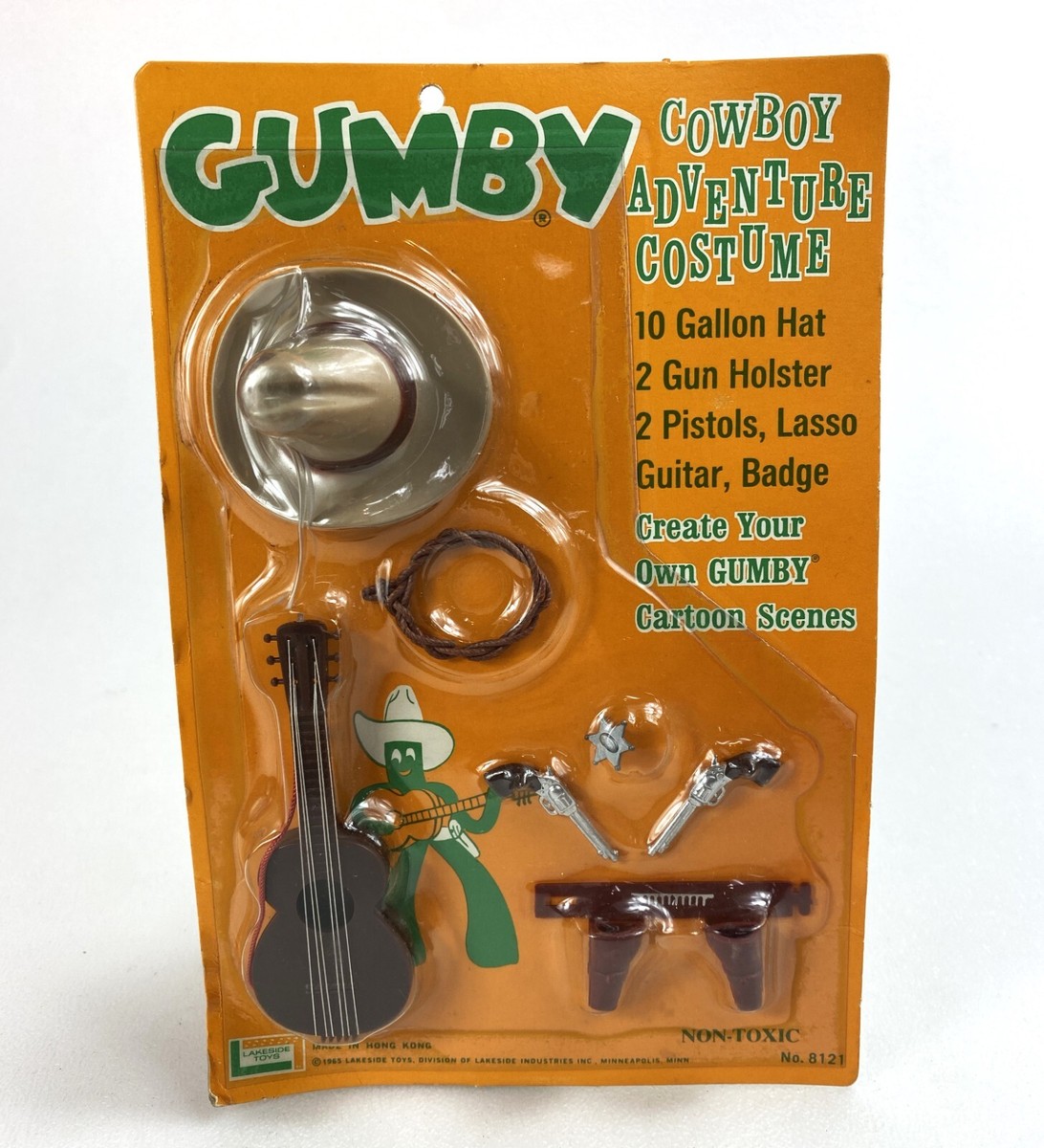 Gumby Cowboy Adventure Costume Accessory Pack Set New NIB 1965