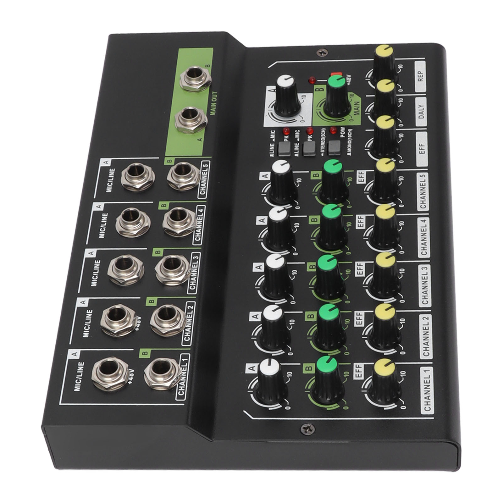Music Mixer Plug In (UK Plug)MIX5210FX 10 Channel Effects Mixer Sound Console Compact Sound ...