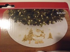 New 48" Diameter Christmas Top Quality Tree Skirt Santa Clause