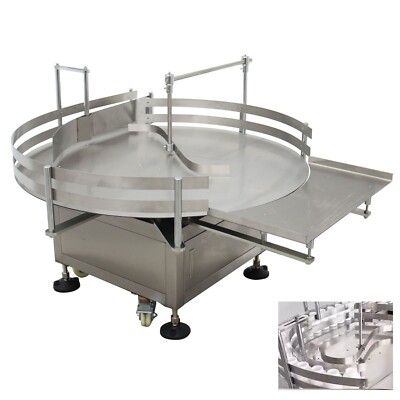 110V 39.4'' Desktop Bottle Unscrambler Transfer Sorting Machine Bottle Puller