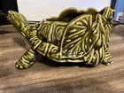 Vintage McCoy USA Pottery Green TURTLE Planter 551 Made In USA