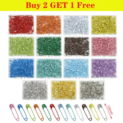 120pcs SAFETY METAL PINS SILVER BLACK GOLD SEWING COSTUME CRAFT DRESSMAKING SIZE