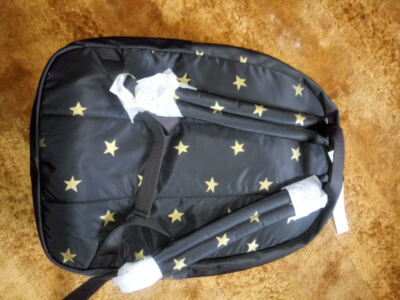 NEW WITH TAGS** MARC JACOBS BLACK PRINTED GOLD STAR PACKABLE  display picture 3