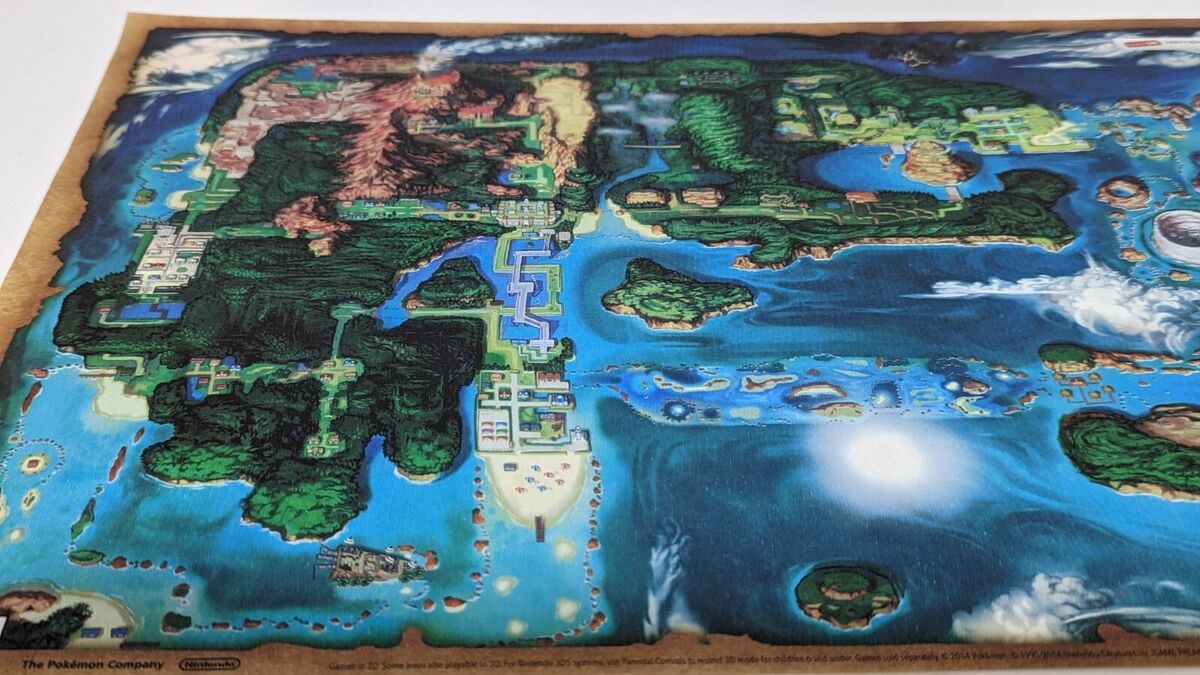 Pokemon Omega Ruby Hoenn World Map Map for 3DS by MKaykitkats - GameFAQs