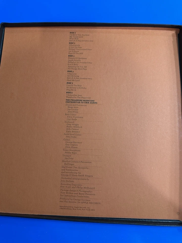 George Harrison “All things must pass”vinyl Vintage Basically New  Excellent Foto 3 de 4