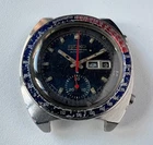 SEIKO 6139-6002 Automatic Chronograph Watch Vintage Mens POGUE Blue Dial