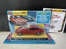 Corgi Toys 335 4.2 Litre Red Jaguar 'E' Type 2+2 Diecast Car Sealed Re Issue