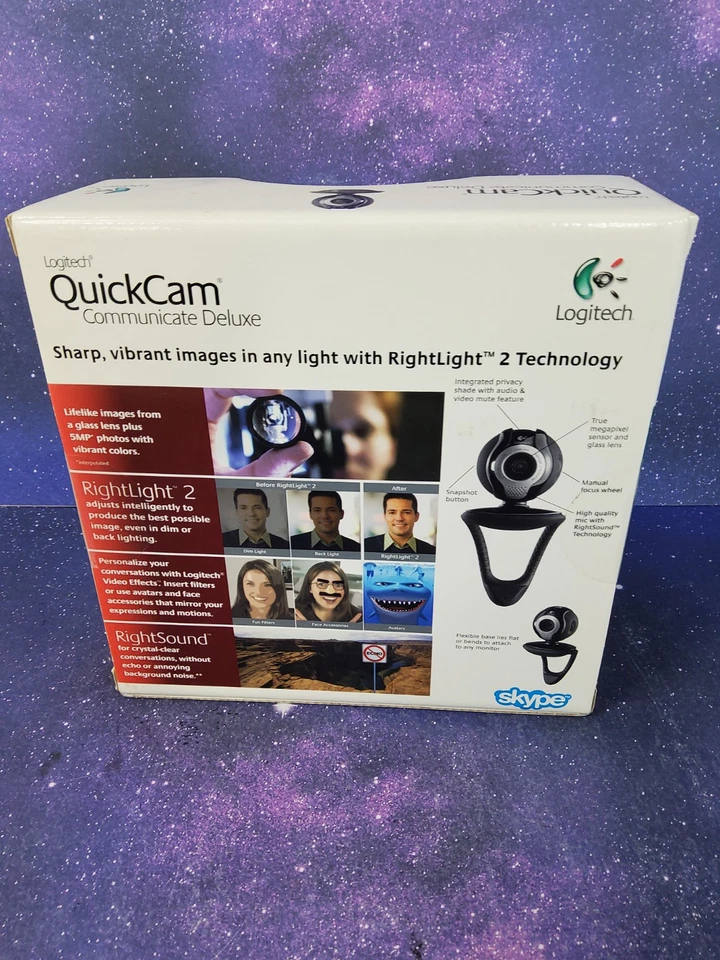 Quick Cam Logitech Communicate Deluxe 961465-0403 NIB Webcam - Image 4 of 4