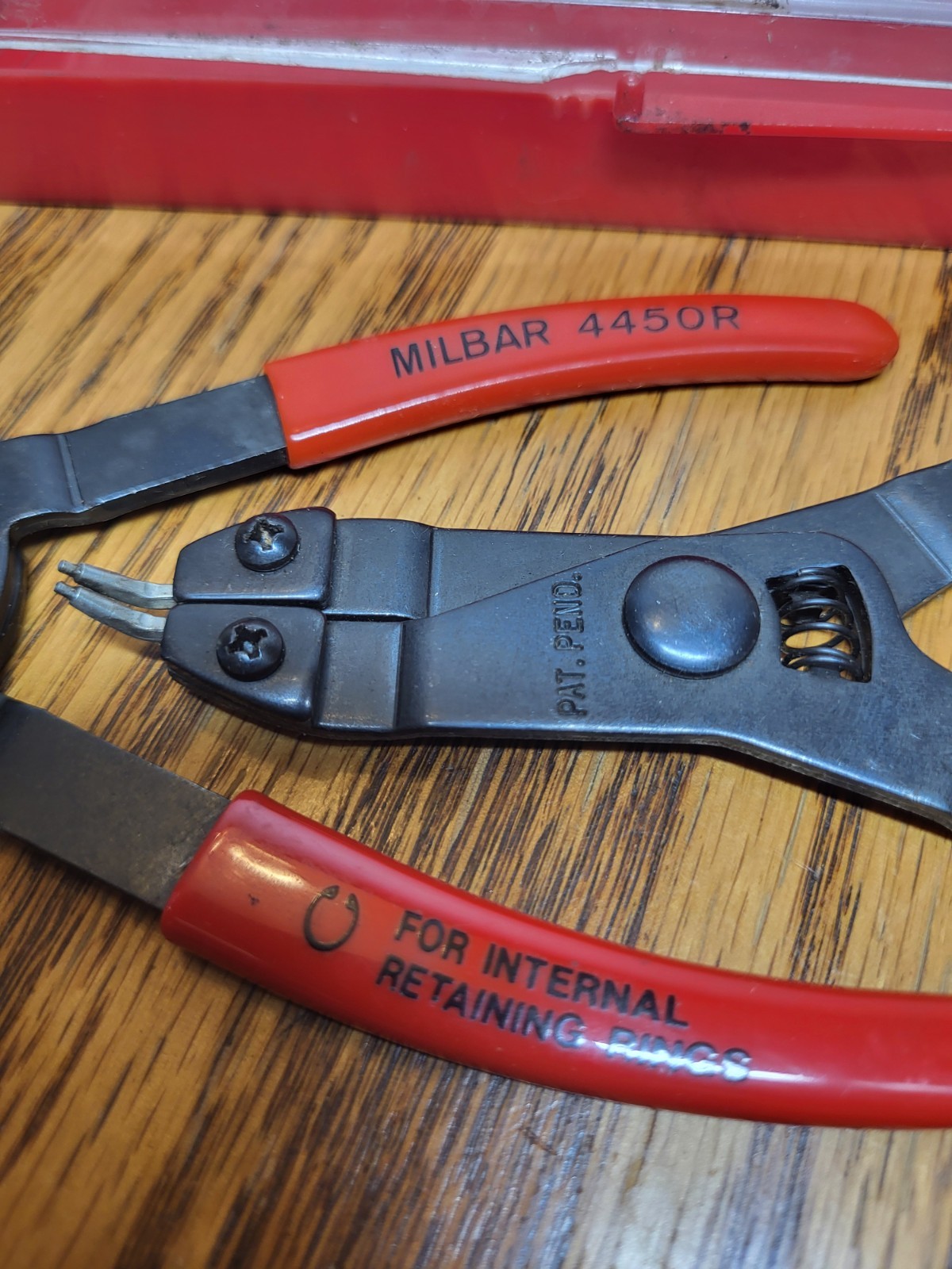 Milbar 4450R 4460R Internal External Snap Ring Retaining Pliers