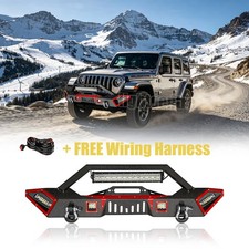 Aaiwa Front Bumper For 2007-2025 Jeep Wrangler Jk Jl Gladiator Jt Wled Lights Aaiwa Front Bumper For 2007-2025 Jeep Wrangler Jk Jl Gladiator Jt Wled Lights