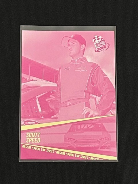 Scott Speed Color Proof Magenta #35 2014 Press Pass NASCAR