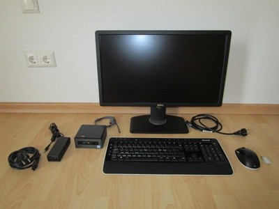 Intel NUC Mini PC NUC8I7BEH2 (32GB RAM, 1TB SSD,  WIN11 Pro) + Monitor, Tastatur