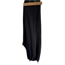 Eileen Fisher 1X Black Cotton Elastic Waist Side Zip Pants