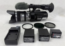 Sony Nex-VG10 With SEL18200 Lens 128GB SD Card 3 Batteries Charger - READ