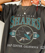 San Jose Sharks Ice Hockey NHL Team charcoal color shirt VK11272