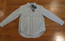 Polo Ralph Lauren Cruise Grey Button Down Long Sleeve Shirt Boys Small S 8 NWT
