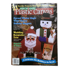 Plastic Canvas Magazine 21 Projects For Holiday Christmas Patterns VTG 31 Pgs