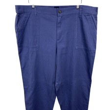 GAP Utility Twill Joggers Women's XXL Blue Cotton Blend Casual Stretchy