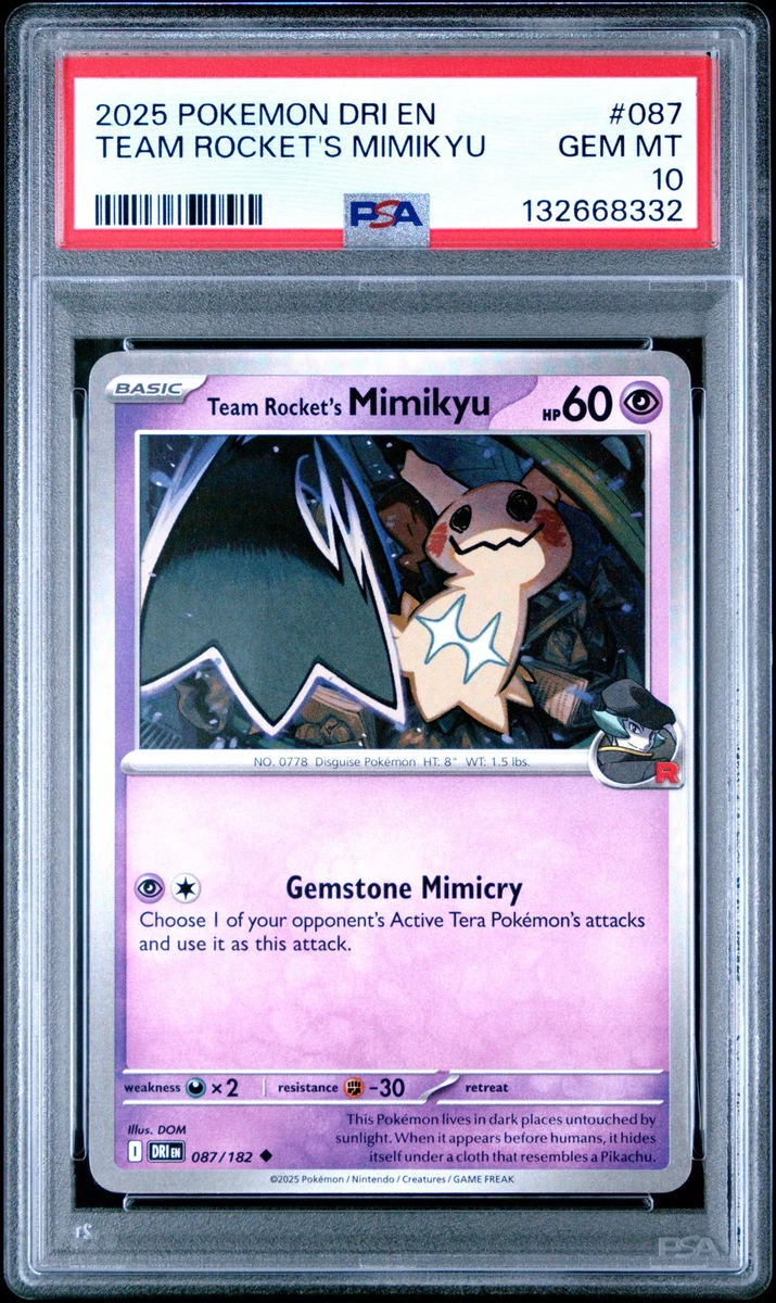 Preços baixos em Cartões TCG Team Rocket's Mimikyu Pokémon | eBay