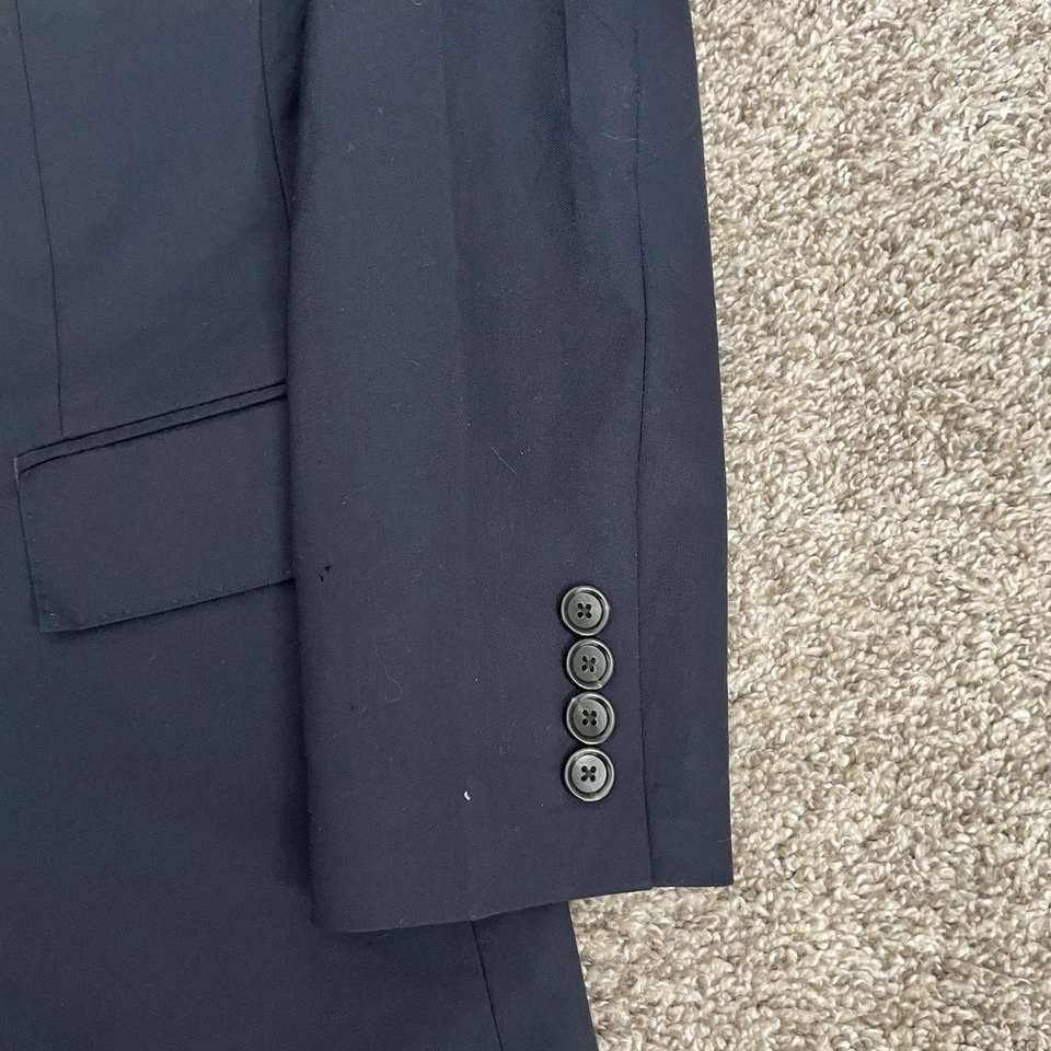 J Crew Loro Piana Ludlow Blazer Mens 34S Navy Blue Superfine Wool Slim Fit EUC - Image 3 of 4
