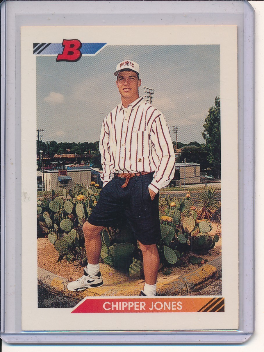 1992 Bowman # 28 Chipper Jones RC BRAVES HOF ROOKIE