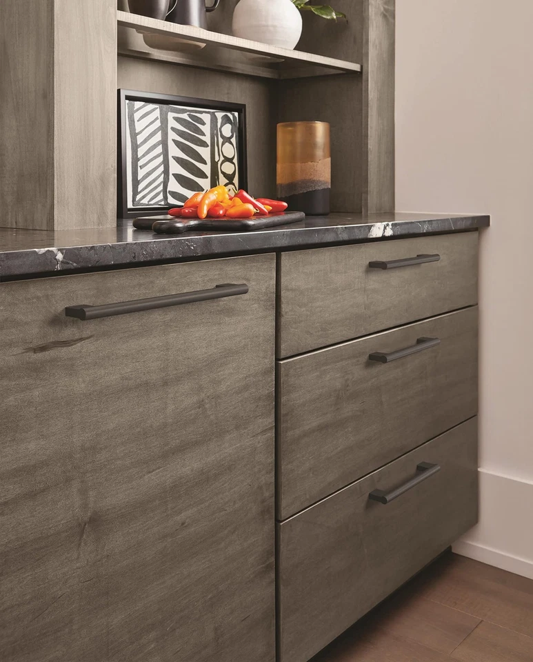 Amerock | Cabinet Pull | Matte Black | 8-13/16 inch (224 mm) Center-to-Center... - Image 3 of 4