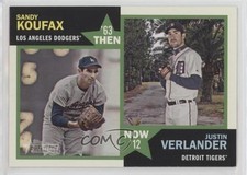 2012 Topps Heritage Then and Now Sandy Koufax Justin Verlander #TN-KV HOF o9f