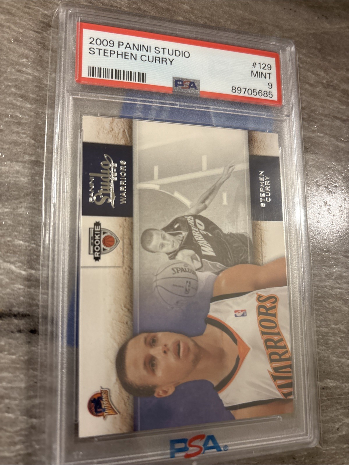 2009-10 Panini Studio - Rookie Stephen Curry #129 (RC)