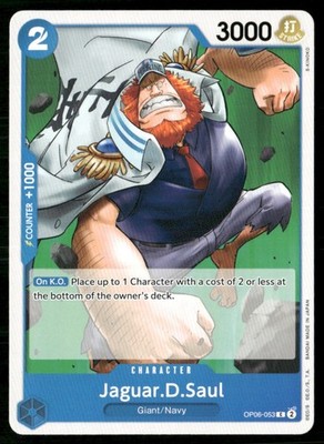 2024 Wings of the Captain Jaguar.D.Saul Character / Blue/Giant/Navy #OP06-053