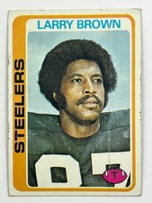 1978 Larry Brown Topps Football #234 Pittsburgh Steelers NFL - Free Shipping  ##