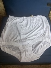Vintage Kmart Granny Panties 1960s 100 Cotton NOS 2 Pair Sz 9 Brit Hong White